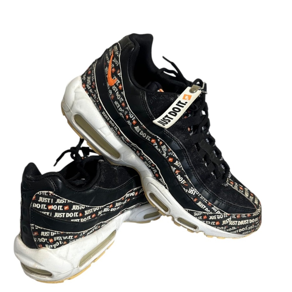 Nike Air Max 95 Just Do It Black Orange AV6246-001 Men's Size 13 Shoes